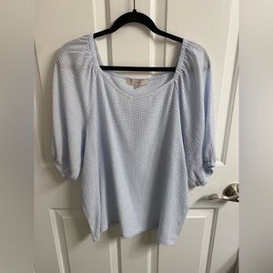 Striped Crepe Loft Top